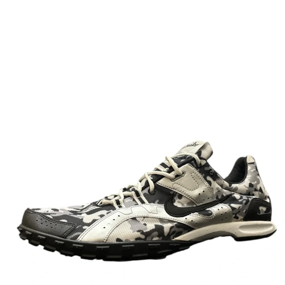 NIKE - WAFFLE XC SPIKE-LESS WHITE BLACK GREY BOWERMAN SERIES SNEAKERS